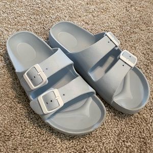 Light Blue Off brand burkenstocks